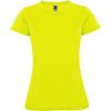 T shirts de desporto roly montecarlo woman poliéster amarelo fluorescente imagem 1