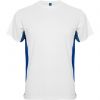 T shirts de desporto roly tokyo poliéster branco azul royal com logótipo imagem 1