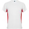 T shirts de desporto roly tokyo poliéster branco vermelho com logótipo imagem 1