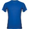 T shirts de desporto roly tokyo poliéster azul royal branco com logótipo imagem 1