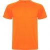 T shirts de desporto roly montecarlo poliéster laranja fluorescente imagem 1