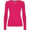 T shirts mangas compridas roly extreme woman 100% algodão rosa choque imagem 1