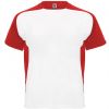 T shirts de desporto roly bugatti poliéster branco vermelho imagem 1