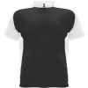 T shirts de desporto roly bugatti poliéster preto/branco imagem 1