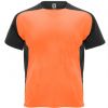 T shirts de desporto roly bugatti poliéster laranja fluorescente preto imagem 1
