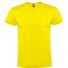 T shirts manga curta roly atomic 150 100% algodão amarelo com logótipo imagem 1