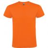 T shirts manga curta roly atomic 150 100% algodão laranja com logótipo imagem 1