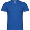 T shirts manga curta roly samoyedo 100% algodão azul royal para personalizar imagem 1