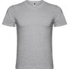 T shirts manga curta roly samoyedo 100% algodão cinza vigore para personalizar imagem 1