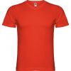 T shirts manga curta roly samoyedo 100% algodão vermelho para personalizar imagem 1