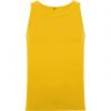 T shirts de alças personalizadas roly texas 100% algodão amarelo dourado com logótipo imagem 1