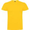 T shirts manga curta roly braco 100% algodão amarelo dourado imagem 1