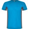 T shirts de desporto roly shanghai poliéster celeste chumbo escuro para personalizar imagem 1