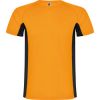 T shirts de desporto roly shanghai poliéster laranja fluorescente preto para personalizar imagem 1