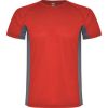 T shirts de desporto roly shanghai poliéster vermelho chumbo escuro para personalizar imagem 1
