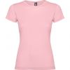 T shirts manga curta roly jamaica woman 100% algodão rosa claro para personalizar imagem 1