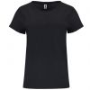 T shirts manga curta roly cies 100% algodão preto com logótipo imagem 1