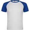 T shirts de desporto roly indianapolis poliéster branco azul royal para personalizar imagem 1