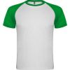 T shirts de desporto roly indianapolis poliéster branco verde samambaia para personalizar imagem 1