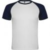 T shirts de desporto roly indianapolis poliéster branco azul marinho para personalizar imagem 1