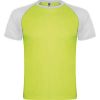 T shirts de desporto roly indianapolis poliéster verde fluorescente branco para personalizar imagem 1