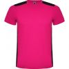 T shirts de desporto roly detroit poliéster rosa choque preto impresso imagem 1