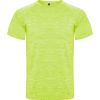 T shirts de desporto roly austin poliéster amarelo fluor vigore para personalizar imagem 1