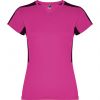 T shirts de desporto roly suzuka woman poliéster rosa choque preto imagem 1