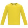 T shirts mangas compridas roly baby ls 100% algodão amarelo com logótipo imagem 1