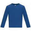 T shirts mangas compridas roly baby ls 100% algodão azul royal com logótipo imagem 1