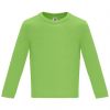 T shirts mangas compridas roly baby ls 100% algodão oásis verde com logótipo imagem 1