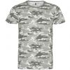 T shirts manga curta roly marlo 100% algodão camuflagem cinza imagem 1
