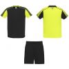 Conjuntos desportivos roly conjuntos desportivos juve poliéster amarelo fluorescente preto imagem 1