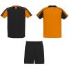 Conjuntos desportivos roly conjuntos desportivos juve poliéster laranja preto imagem 1