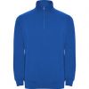 Sweatshirts fecho écler roly aneto algodão azul royal com publicidade imagem 1