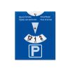 cartão de estacionamento em pvc de plástico azul para automóvel parkcard com impressão de vista 1