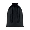 Sacos personalizados taske xl em 100% algodão preto vista 1