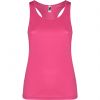 T shirts de desporto roly shura woman poliéster rosa choque com logótipo imagem 1