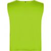 Coletes desportivos roly ajax poliéster verde fluorescente com publicidade imagem 1