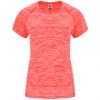 T shirts de desporto roly austin woman poliéster coral fluor vigore imagem 1