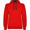 Sweatshirts capuz roly urban woman algodão vermelho preto para personalizar imagem 1